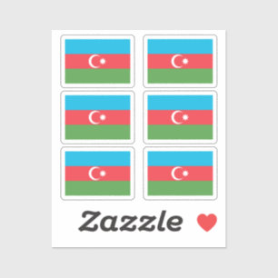 The flag of Azerbaijan Collection pack of 6