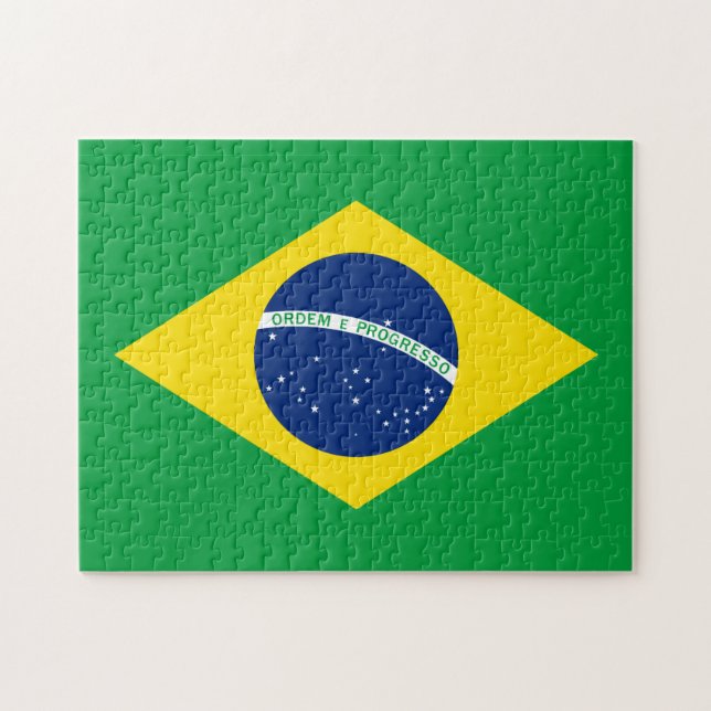 The Flag of Brazil Jigsaw Puzzle (Horizontal)