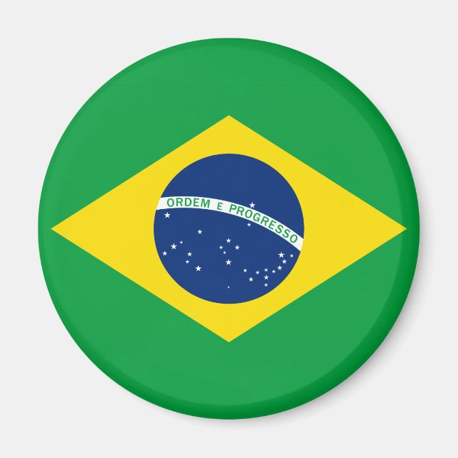 The Flag of Brazil Magnet (Front)