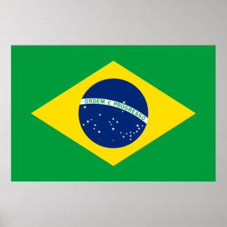 The Flag of Brazil Poster