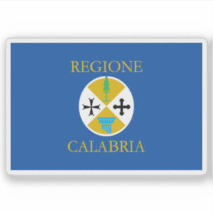 The flag of Calabria, Italy