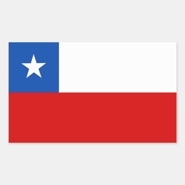 The Flag of Chile Rectangular Sticker (Front)
