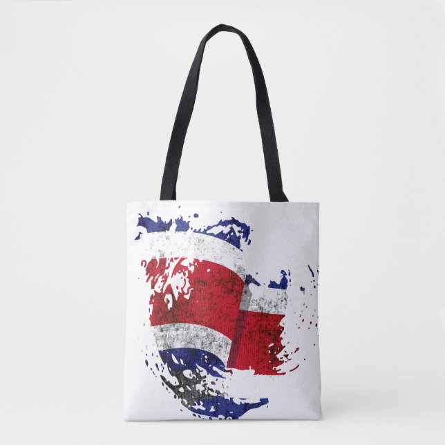 the flag of Costa Rica Tote Bag (Front)