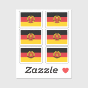 The flag of East Germany Collection pack of 6