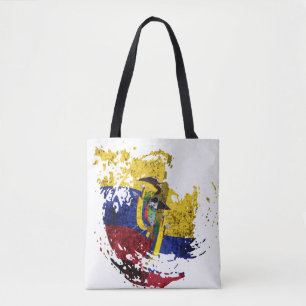 the flag of Ecuador Tote Bag