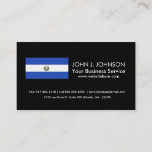 The Flag of El Salvador Business Card
