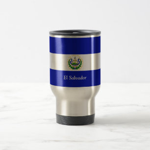 The Flag of El Salvador. Travel Mug