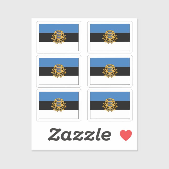 The flag of Estonia pack of 6 (Sheet)