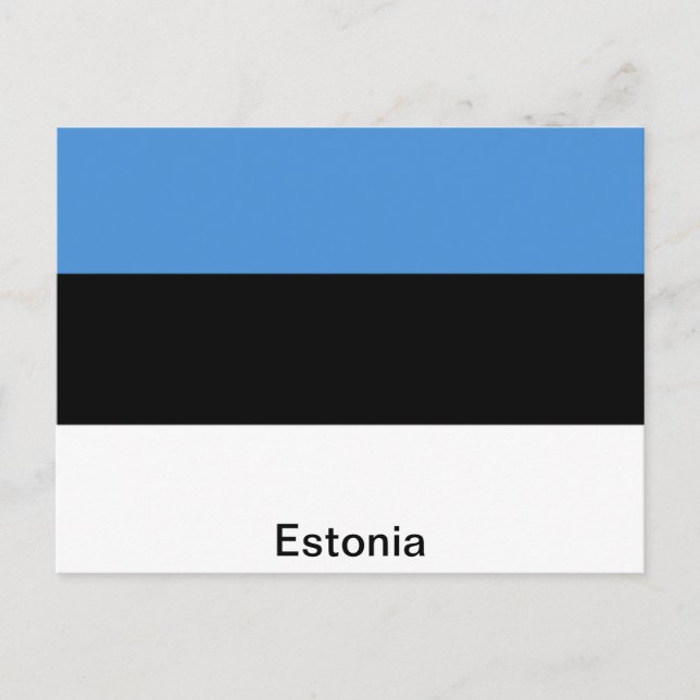 The Flag of Estonia Postcard (Front)