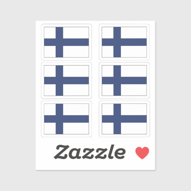 The flag of Finland pack of 6 (Sheet)