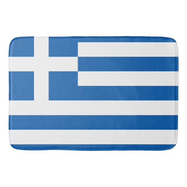 The flag of Greece  Bath Mat (Front)
