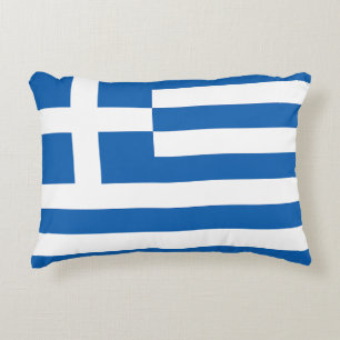 The flag of Greece Decorative Cushion