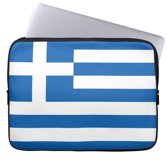 The flag of Greece  Laptop Sleeve (Front)