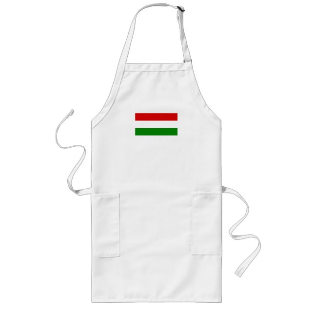 The Flag of Hungary Long Apron (Front)