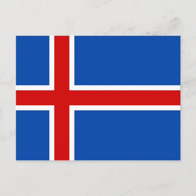 The Flag of Iceland Postcard (Front)