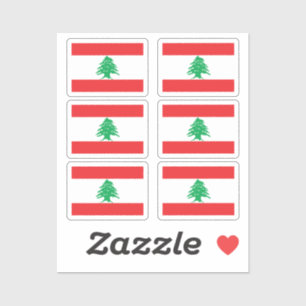 The flag of Lebanon Collection pack of 6