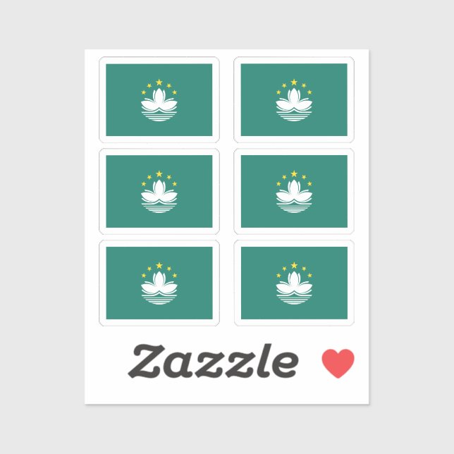 The flag of Macau Collection pack of 6 (Sheet)