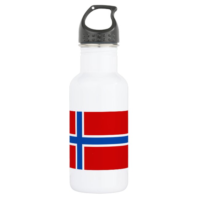 The Flag of Norway 532 Ml Water Bottle (Front)