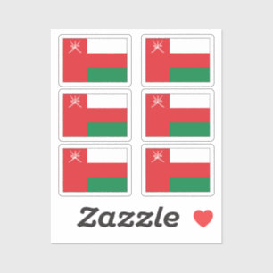 The flag of Oman Collection pack of 6
