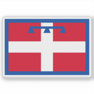 The flag of Piedmont, Italy
