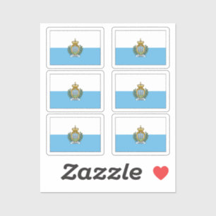 The flag of San Marino Collection pack of 6