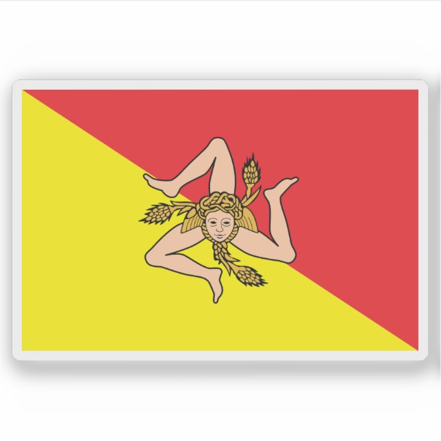 The flag of Sicily, Italy (Front)