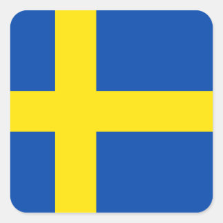 The Flag of Sweden Square Sticker