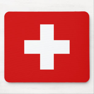 The Flag of Switzerland Mouse Pad
