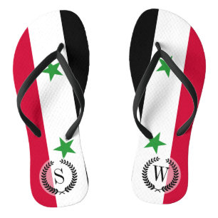 The Flag of Syria Thongs