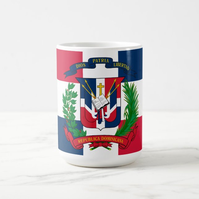 The flag of the Dominican Republic Coffee Mug (Center)
