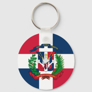 The flag of the Dominican Republic Key Ring
