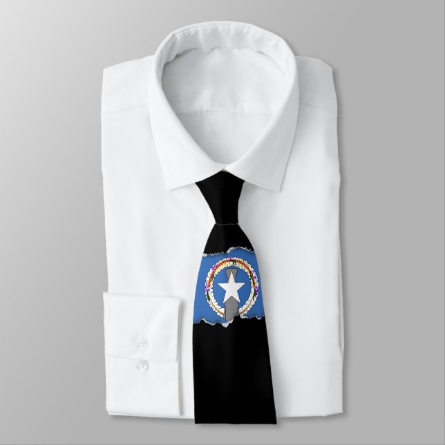 The Flag of the Northern Mariana Islands Tie (Tied)