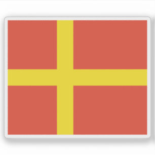 The flag of the province of Skåne (Scania), Sweden