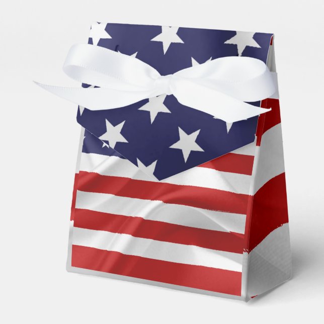 The Flag of the United States of America Favour Box (Front Side)