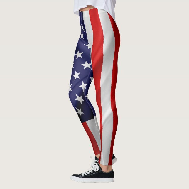 The Flag of the United States of America Leggings (Left)