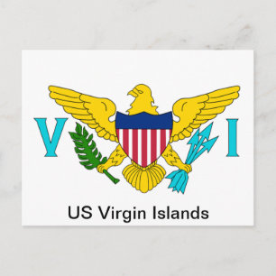 The Flag of the US Virgin Islands Postcard