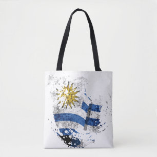 the flag of Uruguay Tote Bag