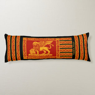 The Flag of Venice, Italy Body Cushion
