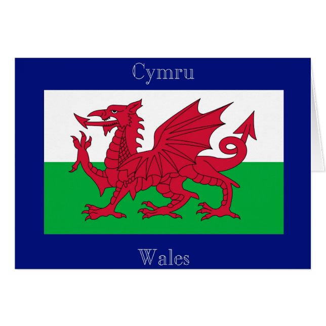 The Flag of Wales (Front Horizontal)