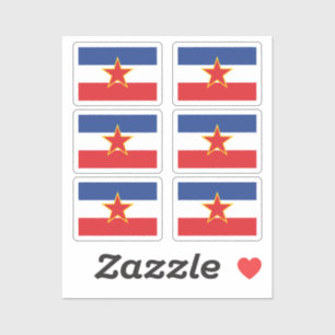 The flag of Yugoslavia Collection pack of 6