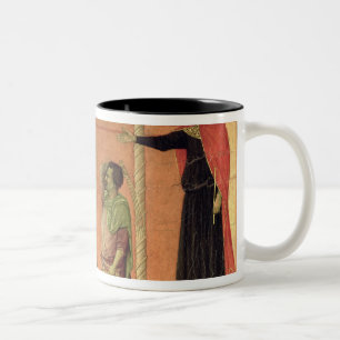 The Flagellation, from the Maesta altarpiece Two-Tone Coffee Mug