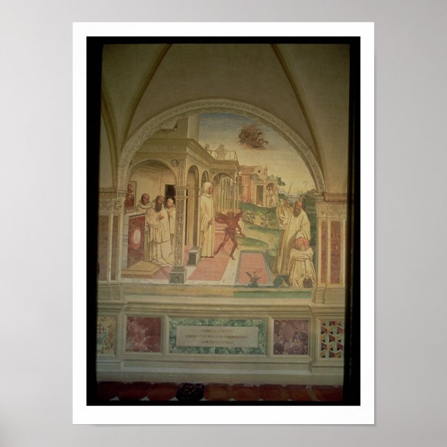 The Flagellation of St. Benedict, from the Life of Poster (Front)