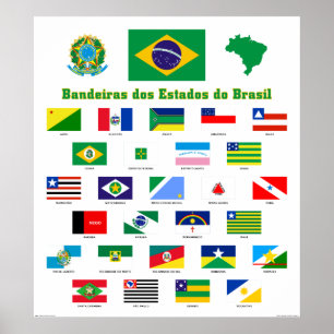 The Flags of Brazil Poster
