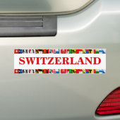 The Flags of the Cantons of Switzerland Bumper Sticker (On Car)