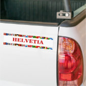 The Flags of the Cantons of Switzerland, Latin Bumper Sticker (On Truck)