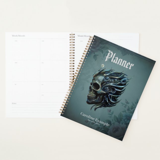 The Flame of Life: A Skull Design.  Planner (Display)