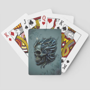 The Flame of Life: A Skull Design. Playing Cards