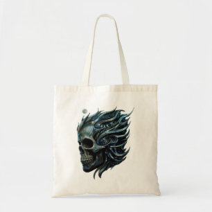 The Flame of Life: A Skull Design. Tote Bag