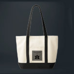 The Flame & Star - Tote Bag<br><div class="desc">This image is a flame from a candle. A star around the flame represents Hanukkah. Done in a black tattoo. A black backround was also added. "Happy Hanukkah 2014" is printed on this design. Customise with your own words. These totes are available in assorted styles, colours and sizes.</div>