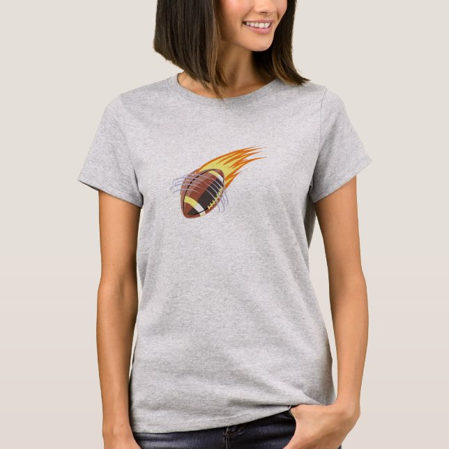 The Flaming Football - T-Shirt (Front)